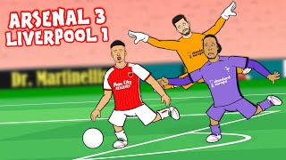 VAN DIJK amp ALISSON DISASTER CLASS Arsenal vs Liverpool 31 Parody Goals Highlights Martinelli [upl. by Ario]