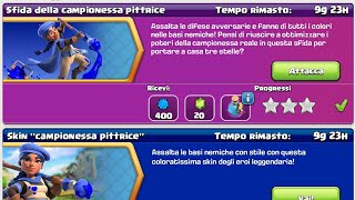 COME COMPLETARE LA SFIDA DELLA quotCAMPIONESSA PITTRICEquot CLASH OF CLANS ITA  REQ CARLO MAGNO [upl. by Idaline196]