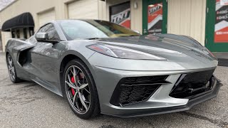 2022 Corvette C8 Hypersonic Gray Paint Protection Film amp Window Tint [upl. by Aiekal817]