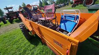 Minneapolis Moline model BF hooked to a model LS 300 manure spreader  Almelund [upl. by Livvie491]