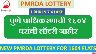 PMRDA Lottery  New lottery for 1604 flats in PunePCMC  InvestPur​ [upl. by Atinar]