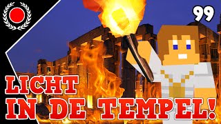 LICHT IN DE TEMPEL  MINECRAFT SURVIVAL  Aflevering 99 [upl. by Katy]