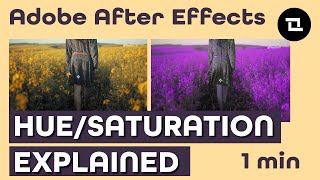 After Effects Under 1 Minute Hue Saturation Hue Saturation Explained What is Hue Saturation [upl. by Jonas]