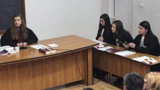 Proces penal simulat cu studenti de la Fac de Drept quotDimitrie Cantemirquot Cluj [upl. by Mira433]