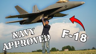 Making a GIANT F18 with a real JET TURBINE  Sailor VS  US Navy [upl. by Canon]