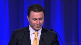 Prime Minister Nikola Gruevski FYROM speech at the EPP Congress Dublin [upl. by Eenafets]