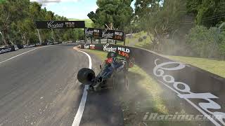 iRacing Mercedes W12 Realistic F1 Monumental Crash At Bathurst Brake Failure [upl. by Hsekar368]