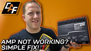 No sound No power Fix your amplifier EASILY with THESE EASY TESTS [upl. by Asilam]