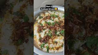 part2avakaya biryani tryit simple recipe 😋😋😋 [upl. by Okiruy]