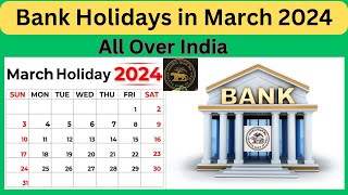 Bank Holidays in March 2024 bankholidayinmar2024 2024bankholidays advayainfo [upl. by Jair]