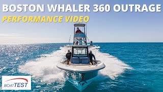 Boston Whaler 360 Outrage 2022  Test Video by BoatTESTcom [upl. by Ellord713]