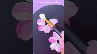 Easy Acrylic Painting for Beginners  How to paint Flowers  Painting Tutorials Satisfying [upl. by Neroc]