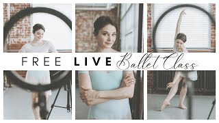 FREE Beginner Live Ballet Class 💜  Kathryn Morgan [upl. by Ira]