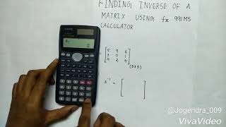 Matrix calculations using the Casio fx991ES PLUS calculator [upl. by Bryn481]