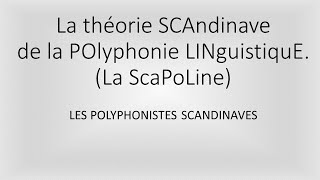 Polyphonie 2 la SCAPOLINE [upl. by Nylram]