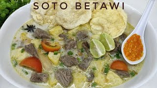 RESEP SOTO BETAWI enak dan gurih sedep [upl. by Eednam]