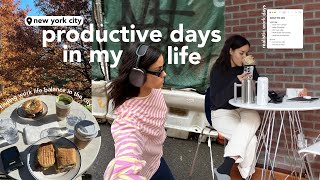 productive days in my life in nyc  finding worklife balance [upl. by Eilloh]