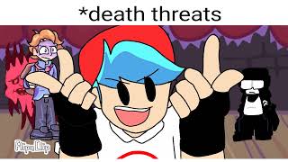 Death threats memeFriday night funkinFNFanimation [upl. by Eeliram]