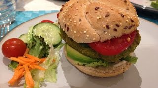 Ricetta dellhamburger vegetariano Vegan burger recipe [upl. by Relyuhcs]