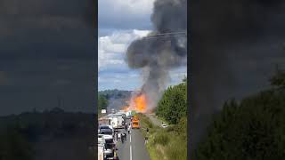 Explosie gasflessen N10 in Chevanceaux CharenteMaritime [upl. by Suhsoj]