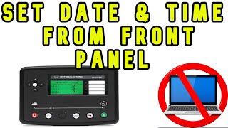 DSE 73107320 front panel configuration  how to set date time in dse controller from front panel [upl. by Attevaj]