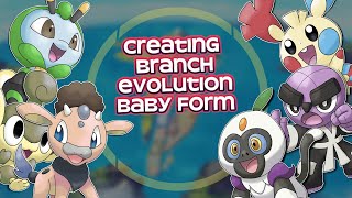 Creating Branch Evolution Baby Pokemon pokemon fakemon tauros miltank pansear [upl. by Oloap491]