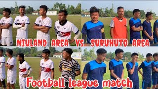 Football league match Niuland area vs Suruhuto area at Shokhuvi 15th Sumi hoho trophy 🏆 SGSA [upl. by Esinahs]