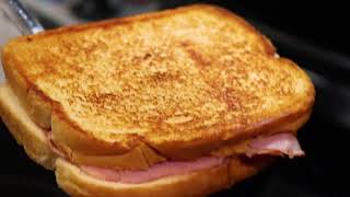 Grilled Cheese Ham and Provolone Cheese Melt [upl. by Tsnre736]