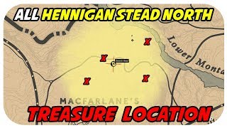 ALL Hennigan Stead North Treasure Map Location [upl. by Ogirdor]