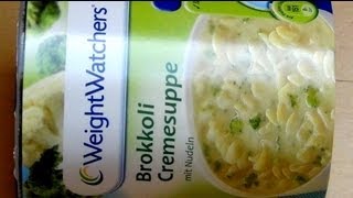 WeightWatchers Brokkoli Cremesuppe Instant Noodles Soup [upl. by Gwenora]