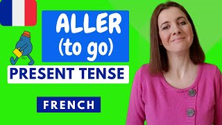 ALLER FRENCH CONJUGATION PRESENT TENSE  Aller to go FRENCH PRESENT [upl. by Aihseket]