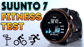 SUUNTO 7 Fitness Review Jogging Steps Cycling  Wear OS 2020 [upl. by Ahseital655]