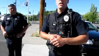 Klamath Falls Police Open Carry a MP5 and a Handgun [upl. by Nire]