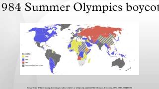 1984 Summer Olympics boycott [upl. by Ttnerb183]