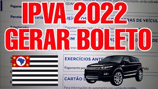 IPVA 2022 SP CONSULTA VALOR  IPVA 2022 SP PARCELAMENTO  IPVA 2022 SP COMO PAGAR COMO IMPRIMIR [upl. by Nnainot614]