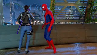 Marvels Avengers Spider Man And Kate Bishop Unique Interactions [upl. by Nioe288]