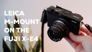 Leica Lens on the Fujifilm XE4 Street POV amp Impressions [upl. by Ahsuatal]