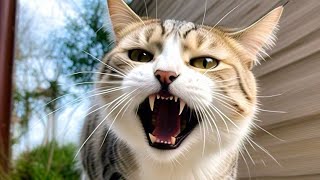 Male Cat Angry Sound  Male Cat Sounds To Attract Female Cats [upl. by Enoyrt568]