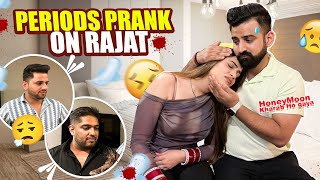 PERIODS PRANK ON HUSBAND🩸😱 amp HIS BOYS😜  Unexpected Reaction🤯  Honeymoon Vlog 12  RajatSwatiVlogs [upl. by Roswald]