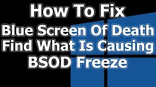 How To Fix Blue Screen Of Death BSOD  Freeze Windows 11 [upl. by Fry82]