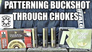 Patterning 00 Buckshot part 3  through chokes [upl. by Halik906]