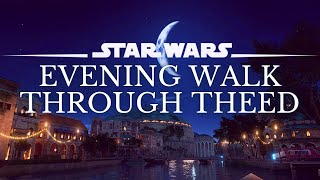 Star Wars 4K Ambience  Walking Through Theed Naboo at Night  Sleep Study  Ambient Music [upl. by Congdon]