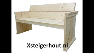 Tuinbank steigerhout maken [upl. by Norman578]