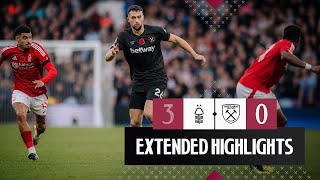 Extended Highlights  Nottingham Forest 30 West Ham  Premier League [upl. by Amikahs]