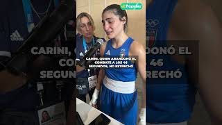 PARíS 2024 La boxeadora italiana Angela Carini pide perdón a la argelina Imane Khelif shorts [upl. by Retniw]