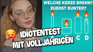 Idiotentest mit Süßen Volljährigen Idiotentest auf Ometv [upl. by Renzo]