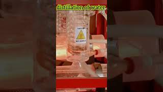 Distillation of Water Process in chemistry lab Formation Of Distilled Water 💦 biology  short [upl. by Hillard]