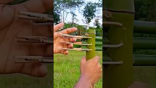 Bamboo creations with 3 bow bamboo Slingshots Diy toys [upl. by Keram]