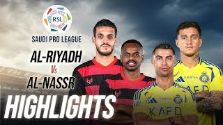 AL NASSR VS AL RIYADH MATCH HIGHLIGHTS II SAUDI PRO LEAGUE AL NASSR VS AL RIYADH saudiproleague [upl. by Aivek269]