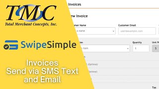 SwipeSimple  Invoices Send via SMS Text and Email [upl. by Steinberg]